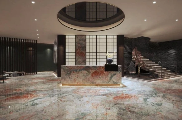 Four Season Marble Pink Natural Stone Slabs Les Quatre Saisons Quartzite factory