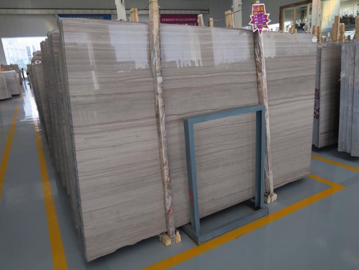Grey Wood Marble Slab