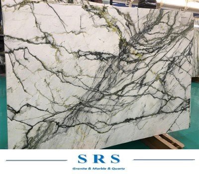 Jade balto marmuro plokštė