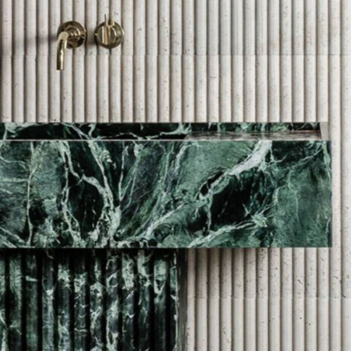 New wall design cave stone flute ribbed cladding wall panel fluted marble fluted travertine wall tiles
